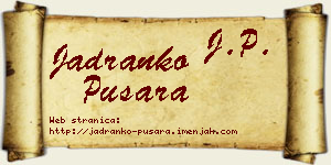 Jadranko Pušara vizit kartica